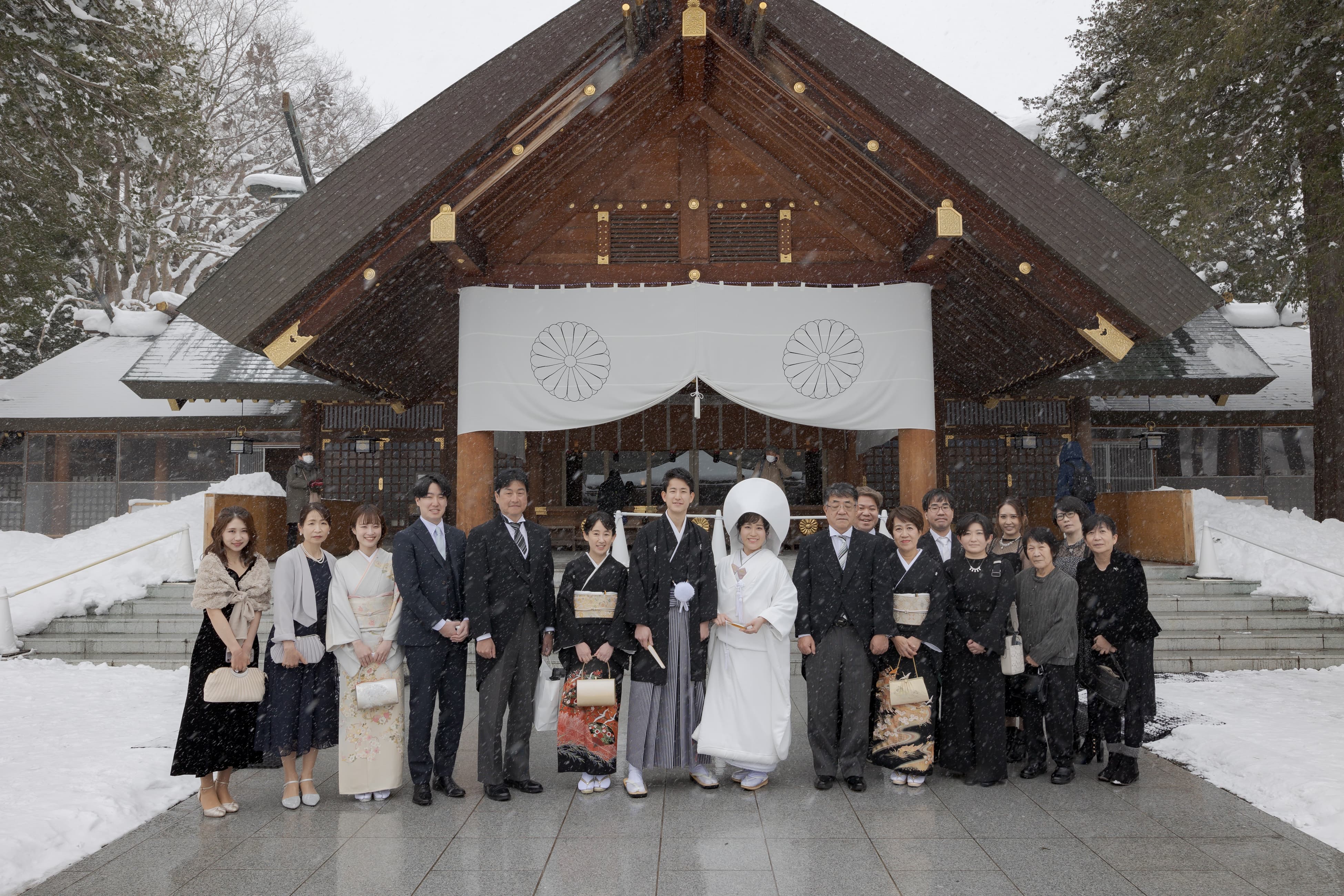 2024年2月に北海道神宮で挙式を挙げたY様・Y様のウェディングレポート♪